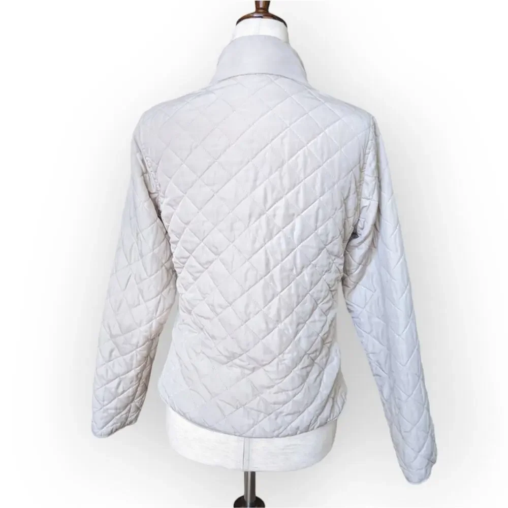U.S. Polo Assn Women's Quilted Jacket in Cream